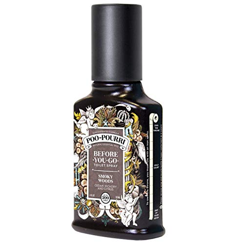 Poo-Pourri Before-You-go Toilet Spray, 4 Fl Oz, Smoky Woods Scent, 4 Fl Oz