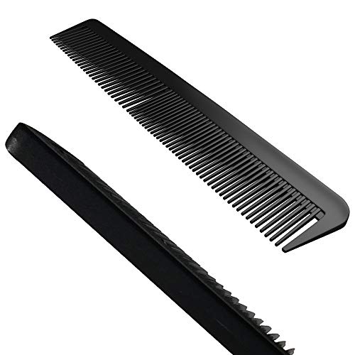 10 PACK! Hotel Quality Hair Comb Set Pocket Size for Men, 6" long - Hairdressing, Grooming and Styling Combs for Hair or Beard Detangling - Durable Plastic, Black
