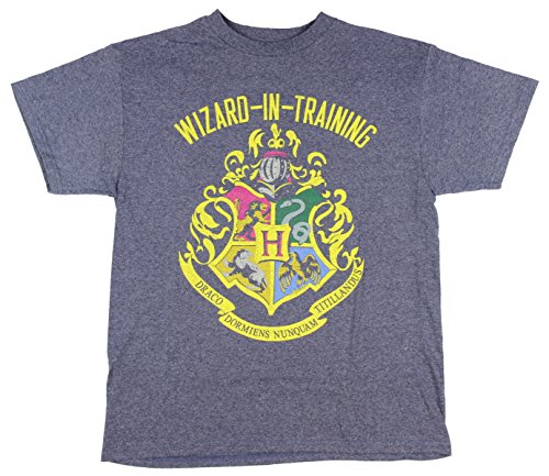Book Cover HARRY POTTER Boys Wizard in Training Navy Heather Tee