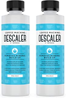 Book Cover Descaler (2 Pack, 2 Uses Per Bottle) - Made in the USA - Universal Descaling Solution for Keurig, Nespresso, Delonghi and All Single Use Coffee and Espresso Machines