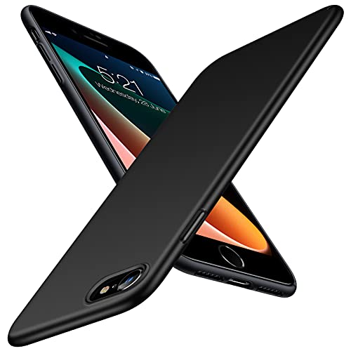 TORRAS Slim Fit iPhone SE 2020 Case[3nd Gen]/iPhone 8 Case/iPhone 7 Case Protective Upgrade Matte Anti-Scratch Silky Yet Firm Grip Compatible for iPhone SE Phone Case/iPhone 7/8, Space Black