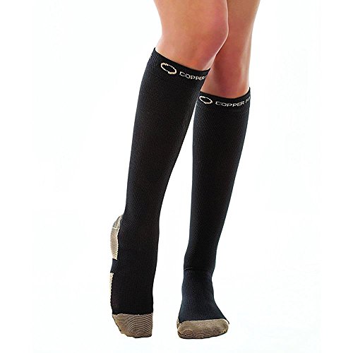 Copper Fit Compression Recovery Knee High Socks S/M Unisex Anti-Odor