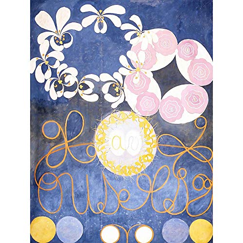 Wee Blue Coo Hilma Af Klint Abstract Flowers Swirls Painting Unframed Wall Art Print Poster Home Decor Premium