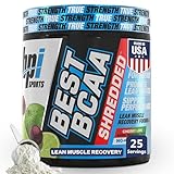 BPI Sports Best BCAA Shredded - Caffeine Free Thermogenic Recovery Drink, Lean Muscle Building BCAA Powder for Women and Men, Preworkout BCAAs Amino Acids Drink- Cherry Lime - 25 Servings