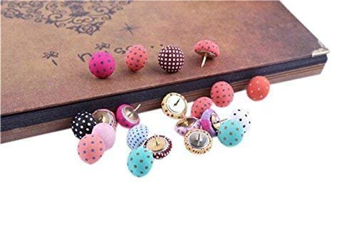 Yalis 36 Pcs Creative Thumbtacks Colorful Decorative Pushpins for Home, Office Cork Board, Plasterboard, Photo Wall , Assorted Color