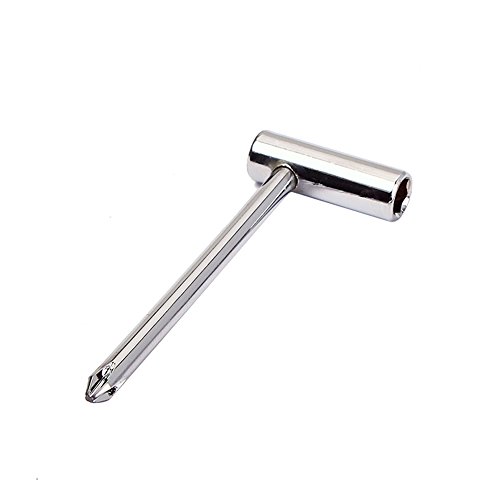 'Ammoon Guitar Truss Rod Wrench with 7Â mm Nut Driver 1/4Â 6.35Â MM Cross Screwdriver for Taylor Guitar Steel