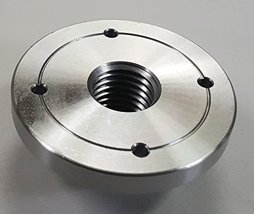 Maxwood 3" HD Steel Wood Lathe Face Plate, 1" x 8tpi Threaded