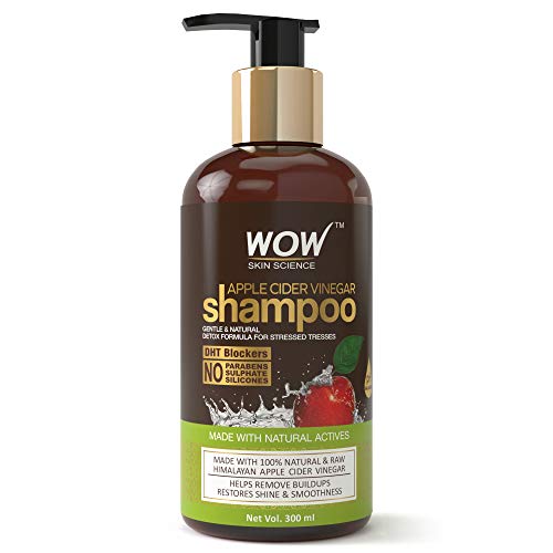 WOW Apple Cider Vinegar Shampoo - Clarifying Daily Detox Removes Buildup - Infused with Natural Apple Cider Vinegar - Almond and Argan Oils - Sulfate and Paraben free-10 Fl Oz