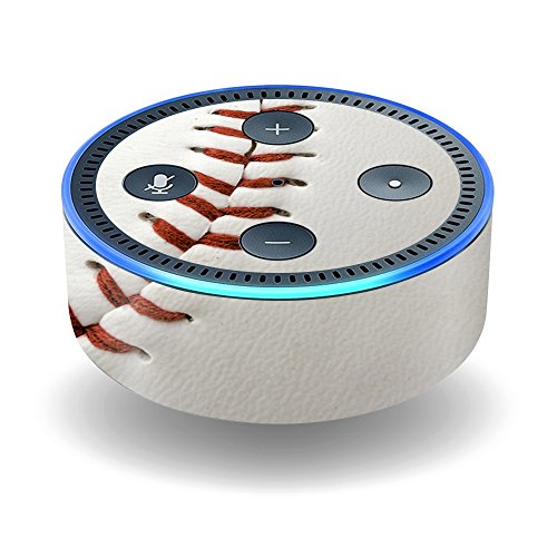 Book Cover MightySkins Skin Compatible with Amazon Echo Dot (2nd Gen) - Baseball | Protective, Durable, and Unique Vinyl Decal wrap Cover | Easy to Apply, Remove, and Change Styles | Made in The USA