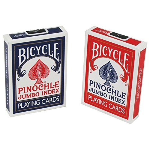 Book Cover Bicycle Pinochle Playing Cards Jumbo Index 2 Decks