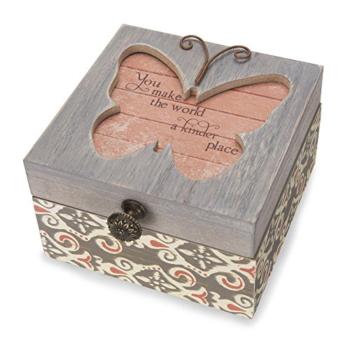 Pavilion Gift Company 41102 Simple Spirits - Patterned Butterfly Someone Special Jewelry Box