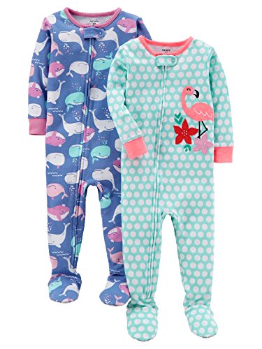 Carter's Girls' 2-Pack Cotton Pajamas
