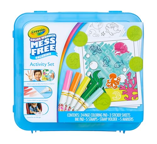 Crayola Color Wonder Mess Free Coloring Activity Set (30+ Pcs), Essential Easter Basket Stuffers for Kids, Travel Art Kit, Gift for Toddlers, Ages 3+