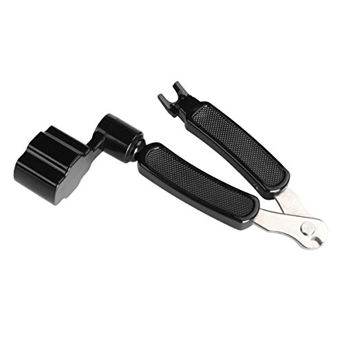 Black 3 in 1 Multifunction Guitar String Winder String Cutter Pin Puller,MusicOne Â¡Â­