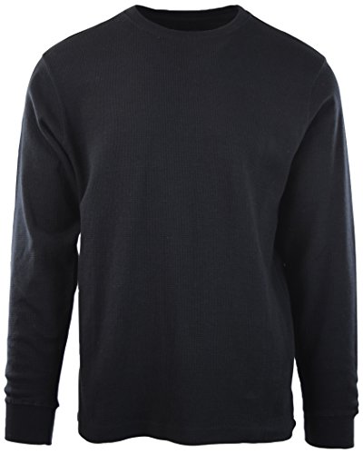 ChoiceApparel Mens Long Sleeve Thermal Waffle Pattern Crew Neck Shirts