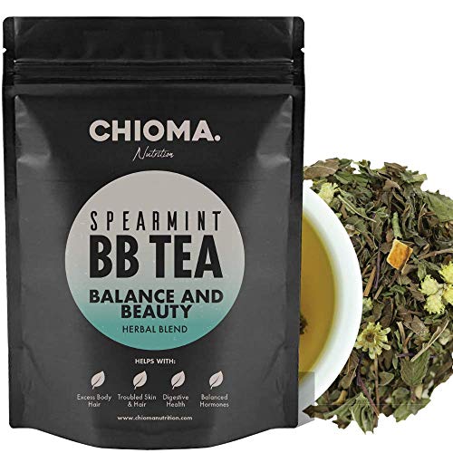 Spearmint BB Tea Loose Leaf Original Body Hair Inhibitor Tea | Spearmint + Peony + Licorice + Green Tea | PCOS Hirsutism Tea