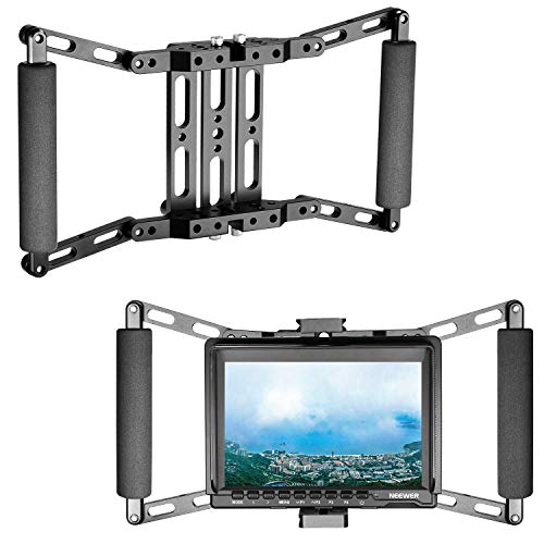 Neewer Director's Monitor Cage for 4 inch/5 inch/7 inch Camera Field Monitor Such as Neewer NW759/74K/760 Feelworld FW759/759P/760/74K Aputure Lilliput Blackmagic Atomos Pangshi Ikan ProAm and Others