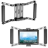 Neewer Director's Monitor Cage for 4 inch/5 inch/7 inch Camera Field Monitor Such as Neewer NW759/74K/760 Feelworld FW759/759P/760/74K Aputure Lilliput Blackmagic Atomos Pangshi Ikan ProAm and Others