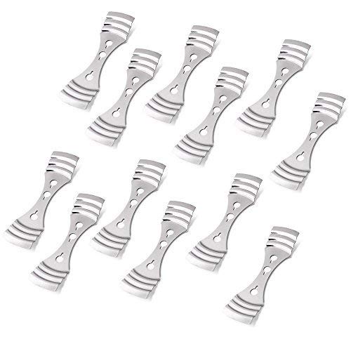 EricX Light Metal Candle Wick Centering Device 12 Pieces for Candle Making