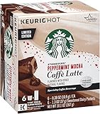 Starbucks Peppermint Mocha Caffe Latte K-Cup Pods (6 Count Package, 10.1oz)