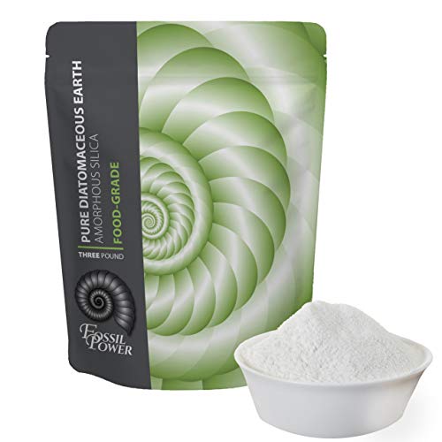 FOSSIL POWER Food Grade DIATOMACEOUS Earth Powder​ - 3lb Bulk​ - Safe ​for​ Human ​and ​Pet Usages