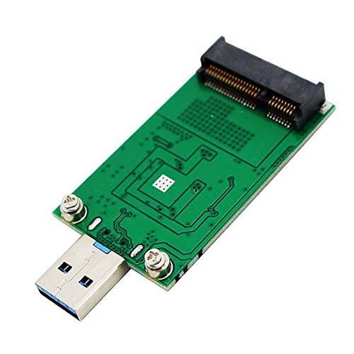 Book Cover QNINE mSATA Adapter, mSATA to USB Adapter, USB to mSATA Reader, No Cable Needed, Mini SATA Converter as Portable Flash Drive External Hard Drive, Mini PCIe SSD Tester