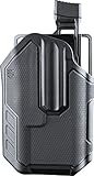 Blackhawk! 419002BBR Omnivore MultiFit Stream Light TLR 1/2 Light Bearing Holster, Right, Black, One Size