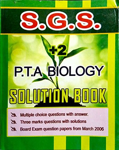 Book Cover 12th Standard S.G.S P.T.A Biology Solution Book