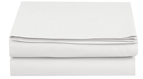 Book Cover Luxury Flat Sheet on Amazon Elegant Comfort Wrinkle-Free 1500 Thread Count Egyptian Quality 1-Piece Flat Sheet, California King Size, White