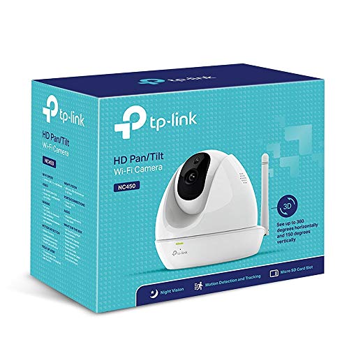 TP-Link NC450 v2. 0, Day/Night Pan/Tilt 720HD@30fps 300Mbps WiFi Cloud Camera