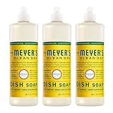 MRS MEYERS Liquid Dish Soap, Honeysuckle, 16 Fluid Ounce (Pack of 3)