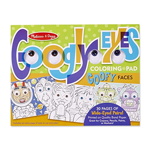 Melissa & Doug Wacky Faces - Googly Eyes Coloring Pad Toy