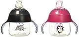 Philips AVENT 2 Piece My Little Sippy Cup, Pink/Black, 7 Ounce