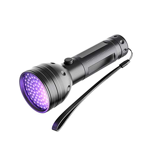NVTED UV Ultraviolet Flashlight Blacklight, 51 LED 395 nM Handheld Portable Black Light Pet Urine and Stain Detector Flashlights