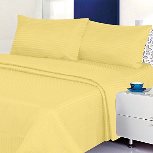 Deluxe 4 Piece Microfiber Sheet Set (King, Gold)