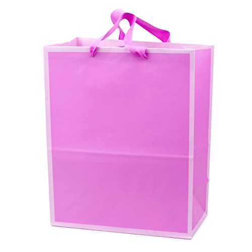 Hallmark Large Light Pink Gift Bag (Valentine's Day, Birthdays, Baby Showers, All Occasion)