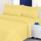 Deluxe 4 Piece Microfiber Sheet Set (King, Gold)