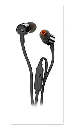 JBL T210 Ecouteurs intra-auriculaires avec Bouton de Commande/Microphone Noir