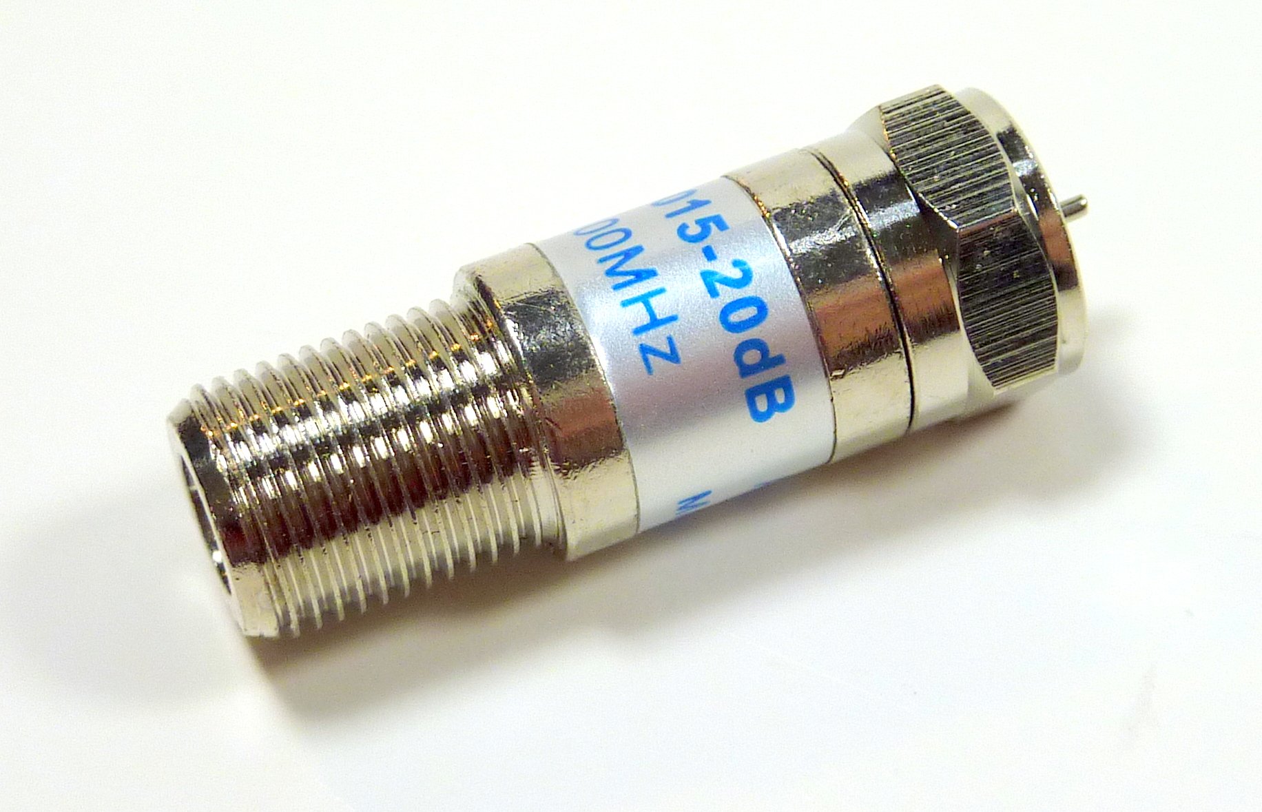 Phillmore 20 dB Coax Cable TV Signal Attenuator Pad; 42-120