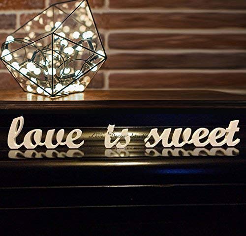 Love Decor Studio _ 1968 Wedding Decoration Love is Sweet Letters for Sweetheart Table Wedding Sign