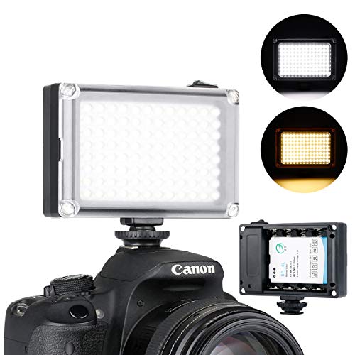 Rechargeble 96 LED Video Light,Ulanzi Pocket Mini on Camera Led Light with 2500mAh Battery and Magnet Filters for Sony Panasonic Canon Nikon DSLR Camcorder