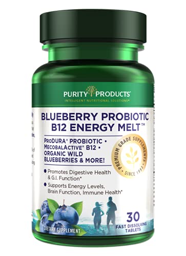 B-12 Energy Melts + Probiotics, 30 Tablets - from Purity Products