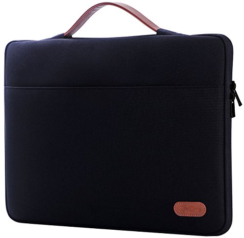 ProCase 14-15.6 Inch Laptop Sleeve Case Protective Bag, Ultrabook Notebook Carrying Case Handbag for MacBook Pro 16" / 14" 15" 15.6" Dell Lenovo HP Acer Samsung Sony Chromebook Computer â€“Black