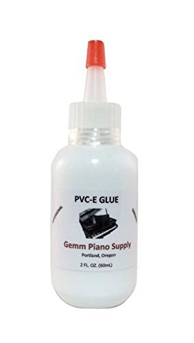 GEMM Piano PVC-E Glue - Excellent Adhesive for Piano Keytops, Felts or Leather Material (2 oz)