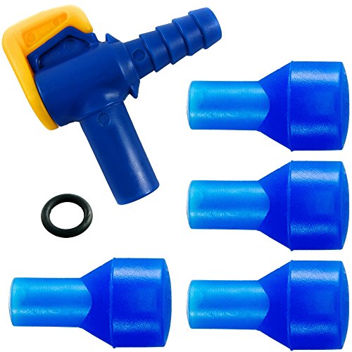 Aquatic Way Bite Valve Replacement Mouthpieces, Shutoff Valve, and Tube O-Ring Kit for Hydration Bladder and Water Backpack Bladder Reservoir Compatible with Most Brands