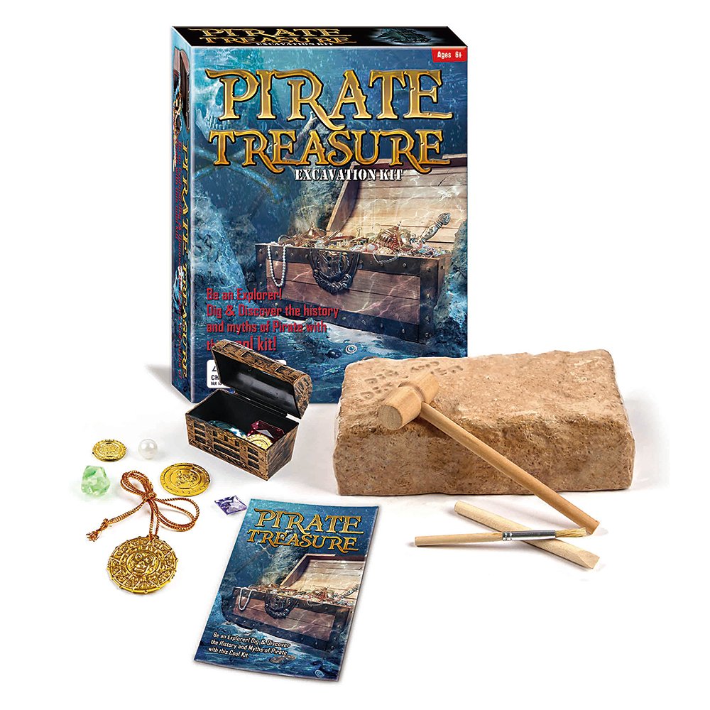 Book Cover Pirate Treasure Chest Dig Excavation Kit