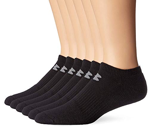 Under Armour Charged Cotton 2.0 No Show Socks, 6-Pairs