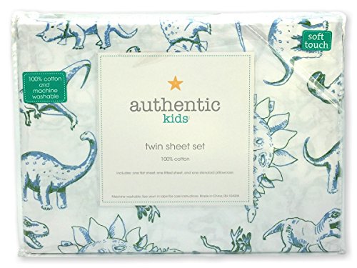 Book Cover Authentic Kids 3-pc Twin Size Dinosaurs Sheet Set