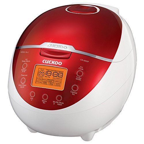 Book Cover Cuckoo Electric Heating Rice Cooker CR-0655F (Red)