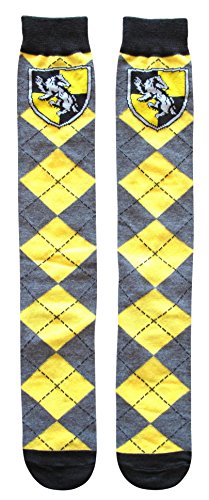 Harry Potter Hufflepuff School Uniform Knee High Socks ,Adult